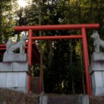 有限会社いなり建設敷地内。稲荷神社の写真