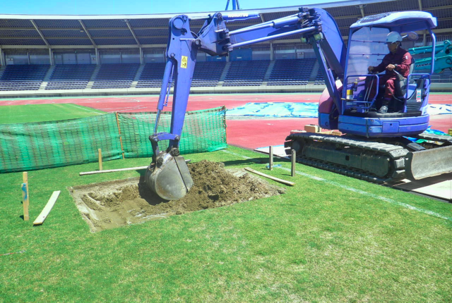 柏の葉ラグビーゴール改修工事