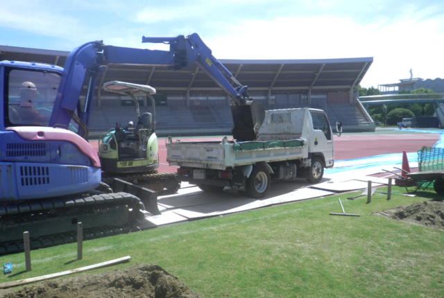 柏の葉ラグビーゴール改修工事