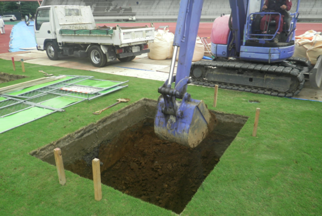 柏の葉ラグビーゴール改修工事