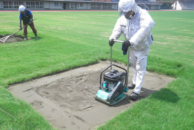 柏の葉ラグビーゴール改修工事